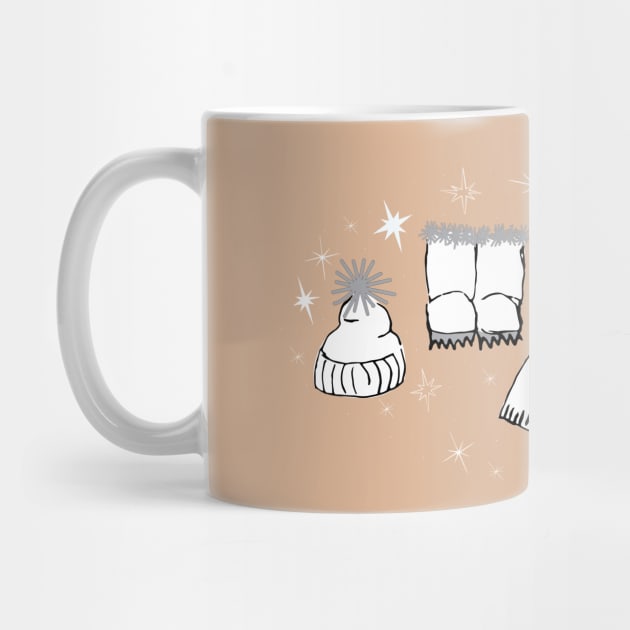 Winter weather snow lover cartoon illustration by Angel Dawn Design